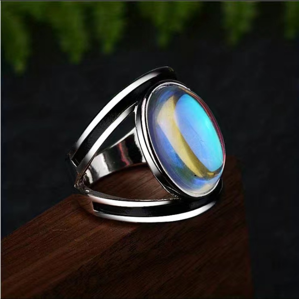 NEW MOONSTONE Ring Sterling Silver - Picture 2 of 3